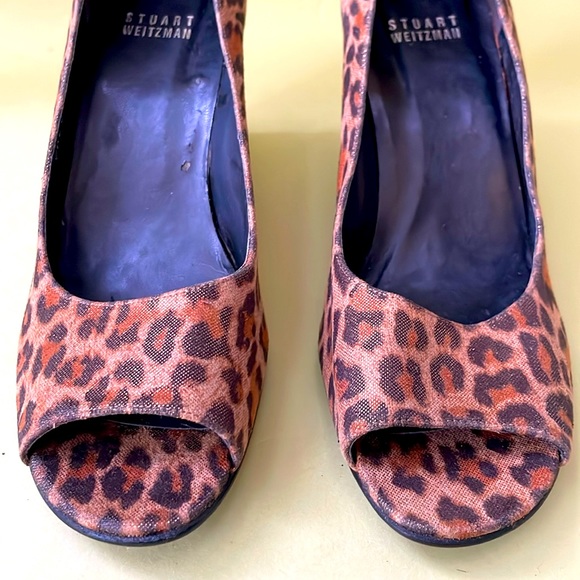 Multicolored Stuart Weitzman all leather wedges - Picture 4 of 9